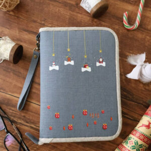 A5聖誕手帳布書衣｜媽媽寶寶手冊書套