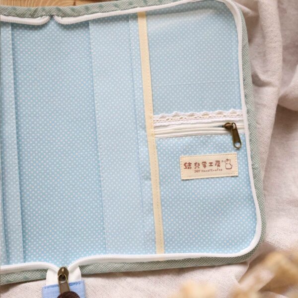 在美麗的畫裡工作1-裡布2 A5聖誕手帳布書衣|媽媽寶寶手冊書套