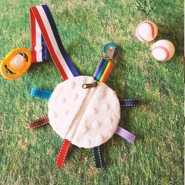 棒球安撫巾 造型奶嘴夾防塵套