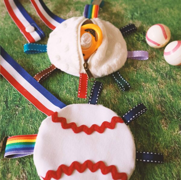 棒球安撫巾 造型奶嘴夾防塵套