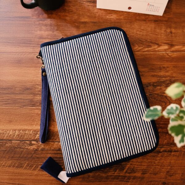 條紋手冊 A5條紋手帳布書衣|媽媽寶寶手冊書套