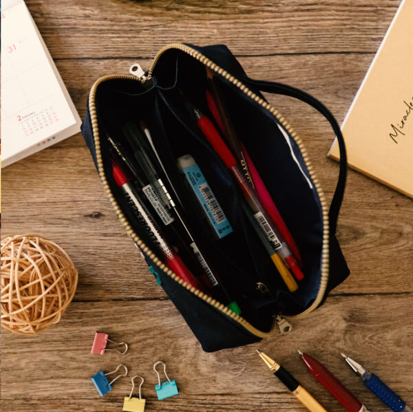 手提三層隔立方大容量筆袋 訂製筆袋