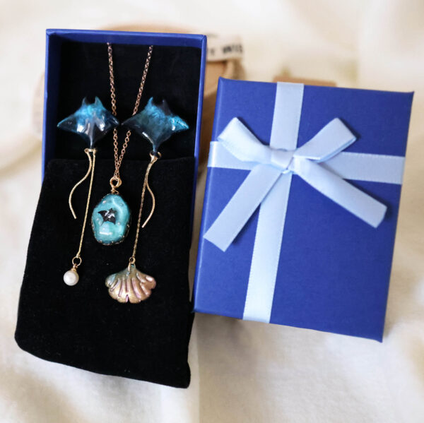 04-魟福大展耳環項鍊 套組